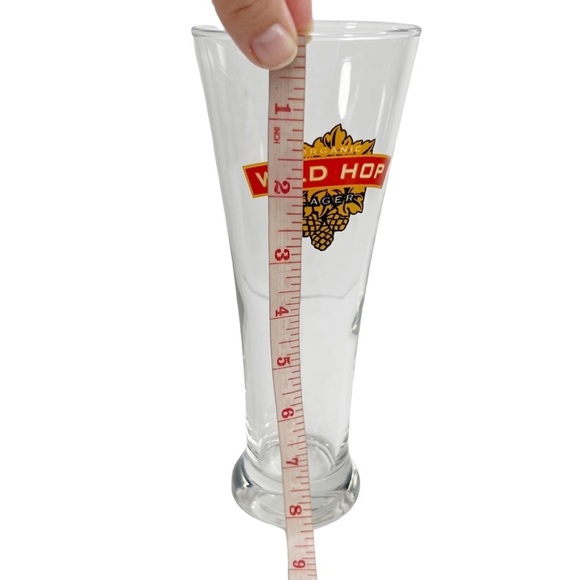 Wild Hop Organic Lager Clear Pilsner Tall Drinking Glass - Picture 7 of 9